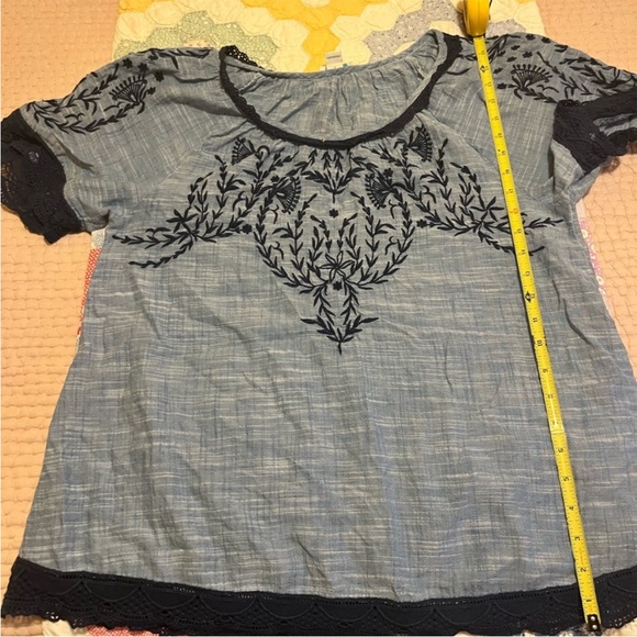 Sundance Blue Blouse with Embroidery - Picture 7 of 7